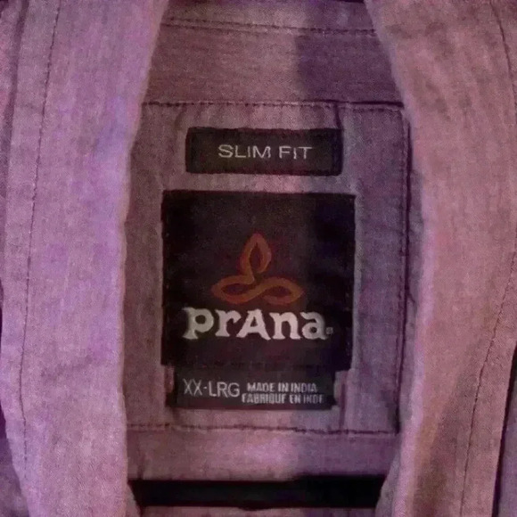 Prana Men's broderick standard button down shirt size XXL - Picture 3 of 6